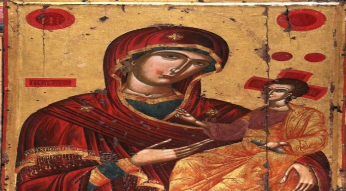 “Shën Mëri Eleusa”, ikona e pikturuar nga Nikolla Onufri në 1578